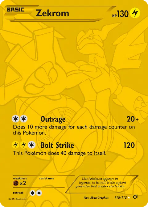 Zekrom, Legendary Treasures 115/113