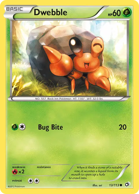 Dwebble, Legendary Treasures 13/113
