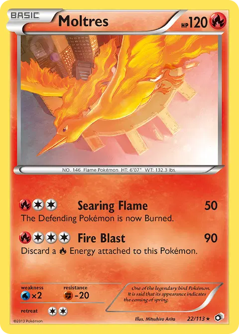 Moltres, Legendary Treasures 22/113