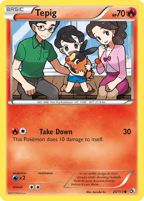 Tepig, Legendary Treasures 25/113