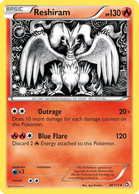 Reshiram, Legendary Treasures 28/113