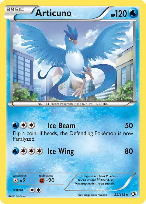 Articuno, Legendary Treasures 32/113