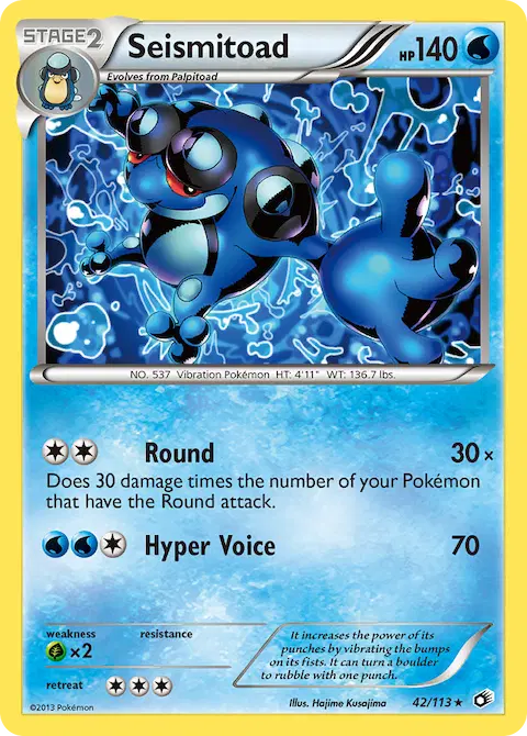 Seismitoad, Legendary Treasures 42/113