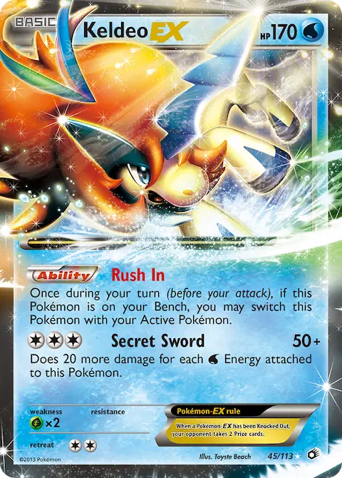 Keldeo-EX, Legendary Treasures 45/113