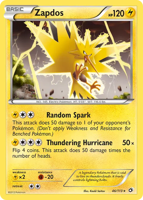 Zapdos, Legendary Treasures 46/113