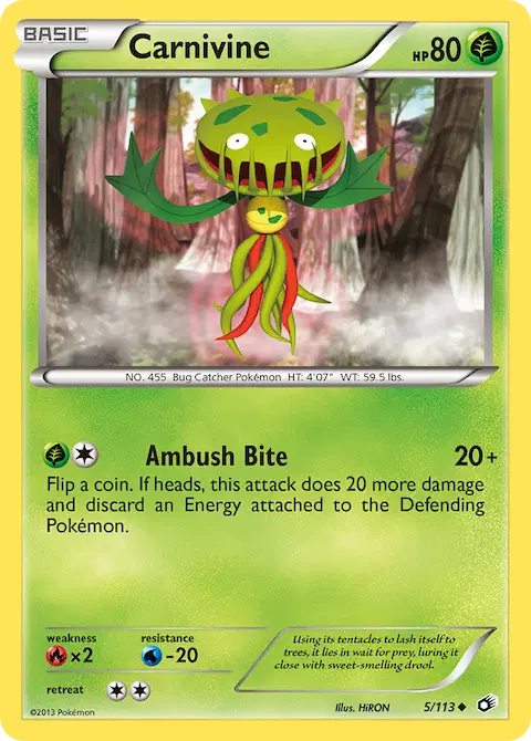 Carnivine, Legendary Treasures 5/113