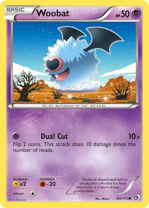 Woobat, Legendary Treasures 64/113