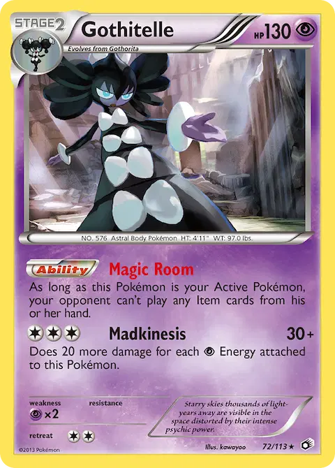 Gothitelle, Legendary Treasures 72/113