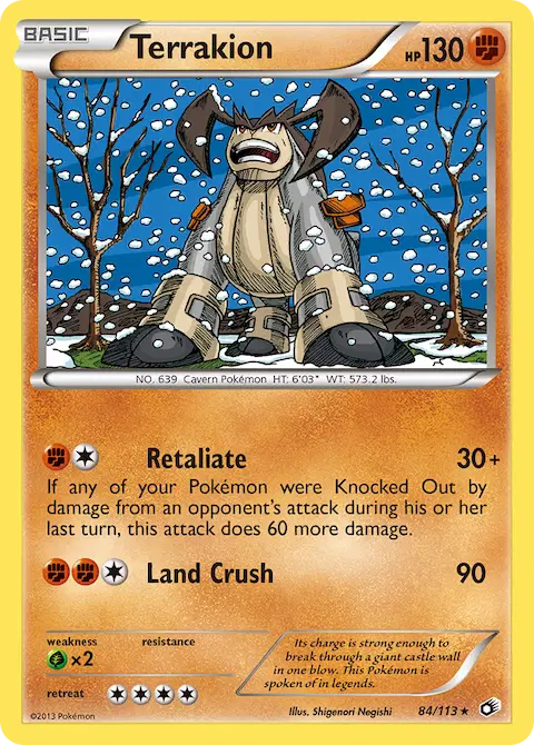 Terrakion, Legendary Treasures 84/113