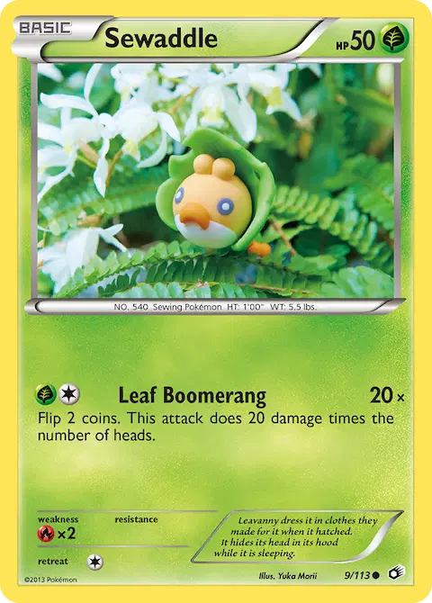 Sewaddle, Legendary Treasures 9/113