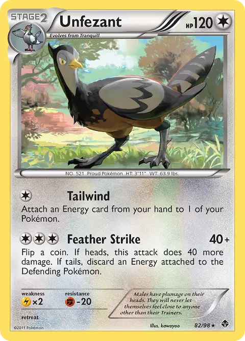 Unfezant, Emerging Powers 82/98