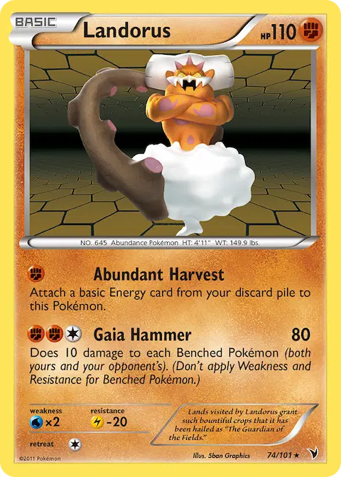 Landorus, Noble Victories 74/101