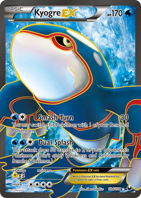 Kyogre-EX, Dark Explorers 104/108