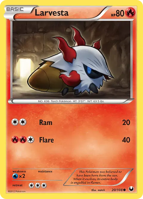 Larvesta, Dark Explorers 20/108