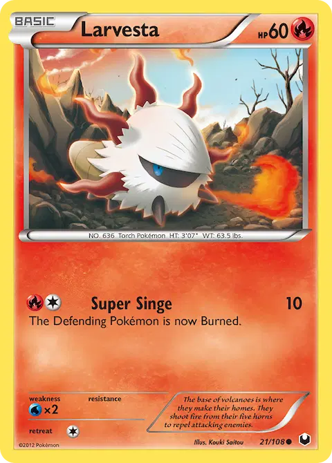 Larvesta, Dark Explorers 21/108