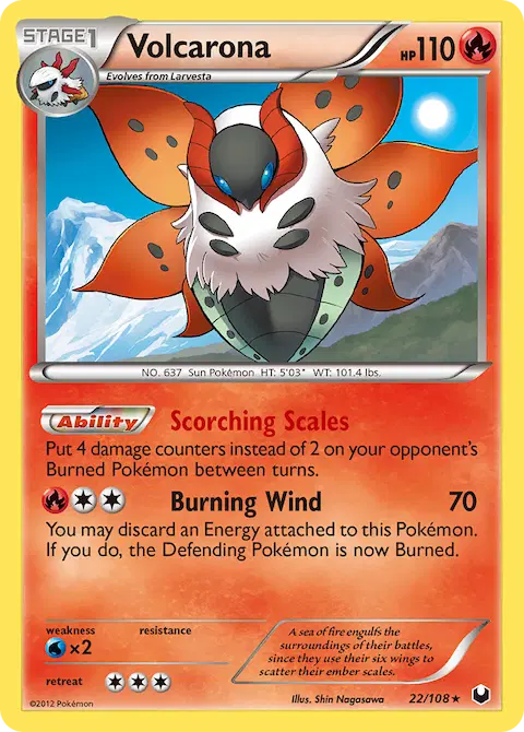 Volcarona, Dark Explorers 22/108
