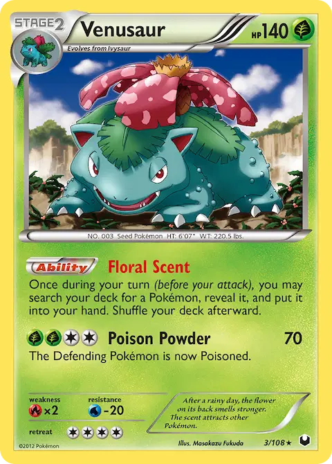 Venusaur, Dark Explorers 3/108