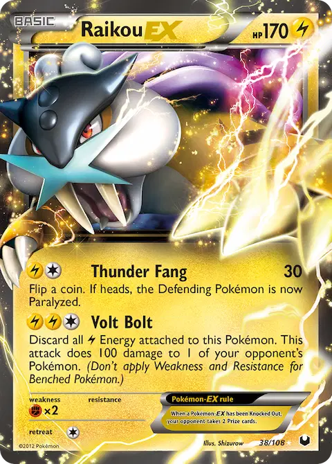 Raikou-EX, Dark Explorers 38/108