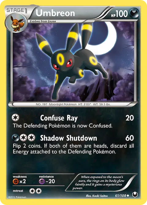 Umbreon, Dark Explorers 61/108