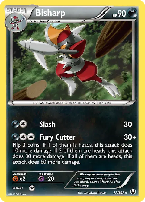 Bisharp, Dark Explorers 72/108