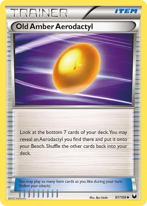 Old Amber Aerodactyl, Dark Explorers 97/108