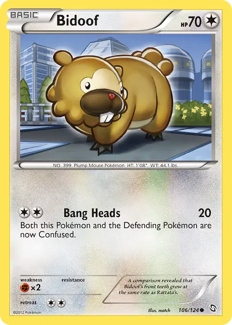 Bidoof, Dragons Exalted 106/124