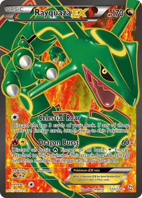 Rayquaza-EX, Dragons Exalted 123/124