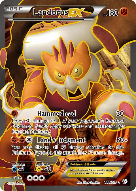 Landorus-EX, Boundaries Crossed 144/149