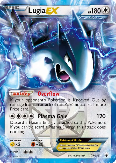 Lugia-EX, Plasma Storm 108/135