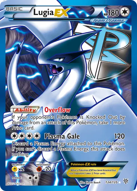 Lugia-EX, Plasma Storm 134/135