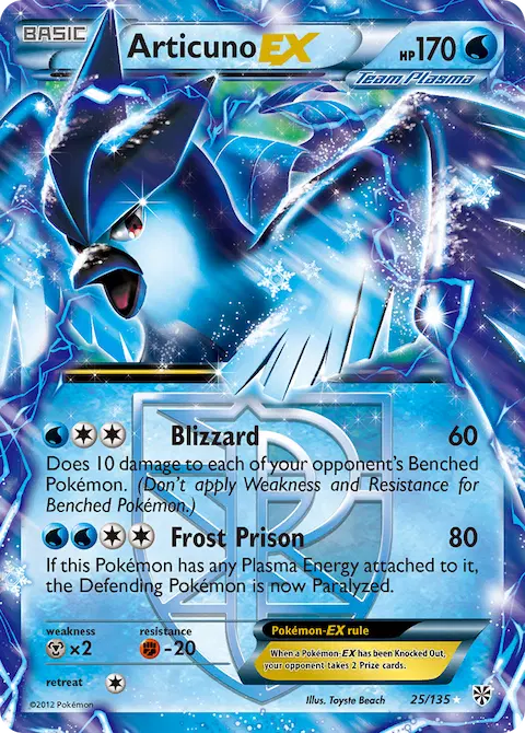 Articuno-EX, Plasma Storm 25/135