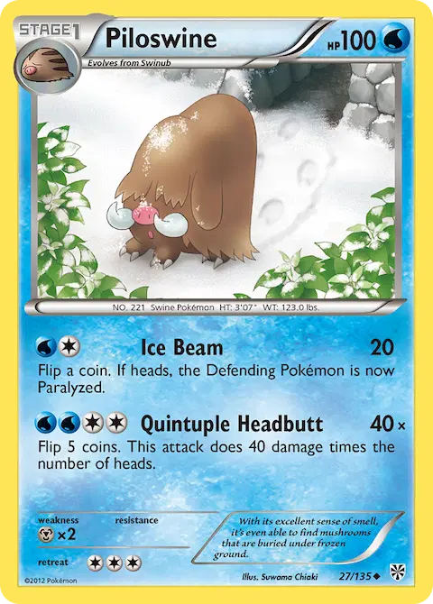Piloswine, Plasma Storm 27/135