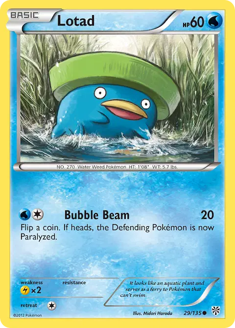 Lotad, Plasma Storm 29/135
