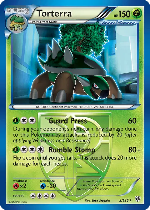 Torterra, Plasma Storm 3/135