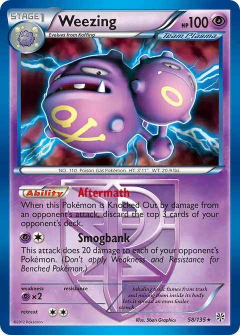 Weezing, Plasma Storm 58/135