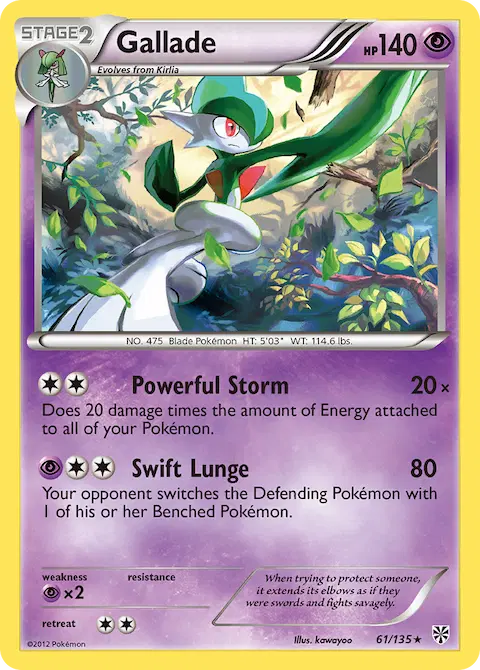 Gallade, Plasma Storm 61/135
