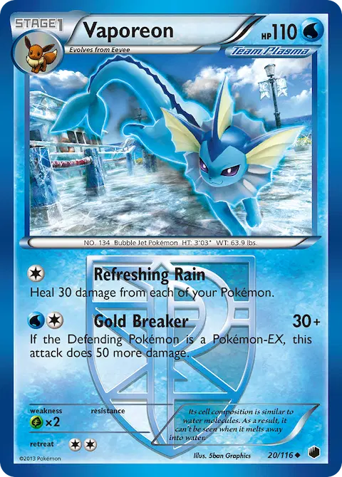 Vaporeon, Plasma Freeze 20/116