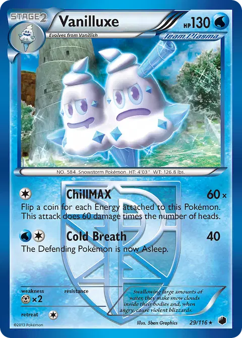 Vanilluxe, Plasma Freeze 29/116