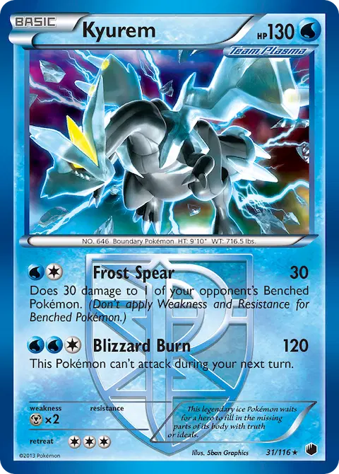 Kyurem, Plasma Freeze 31/116