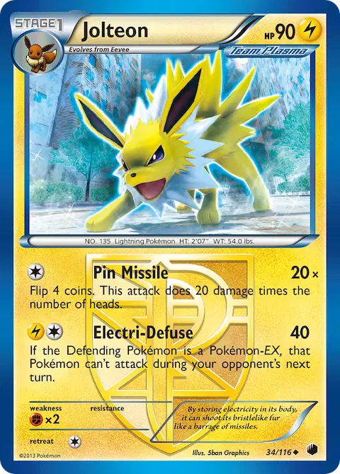 Jolteon, Plasma Freeze 34/116
