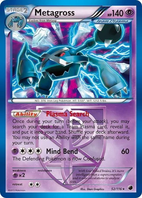 Metagross, Plasma Freeze 52/116