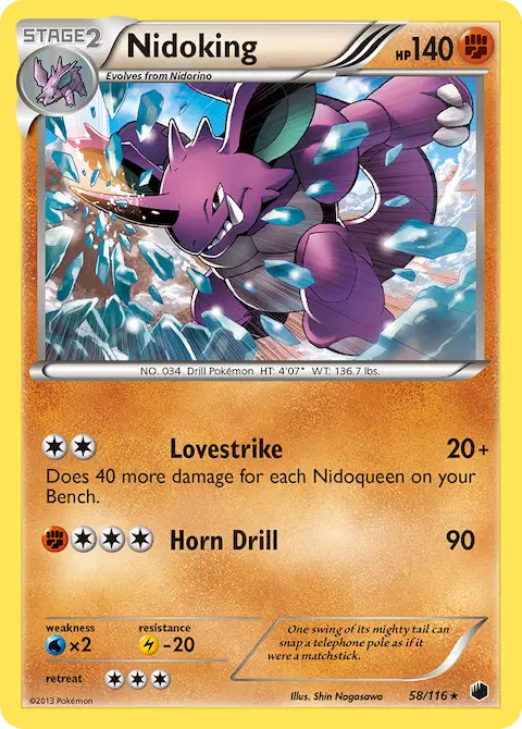 Nidoking, Plasma Freeze 58/116