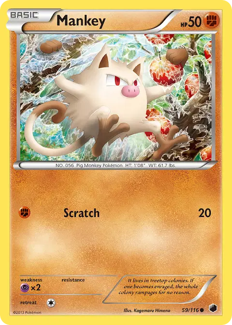 Mankey, Plasma Freeze 59/116