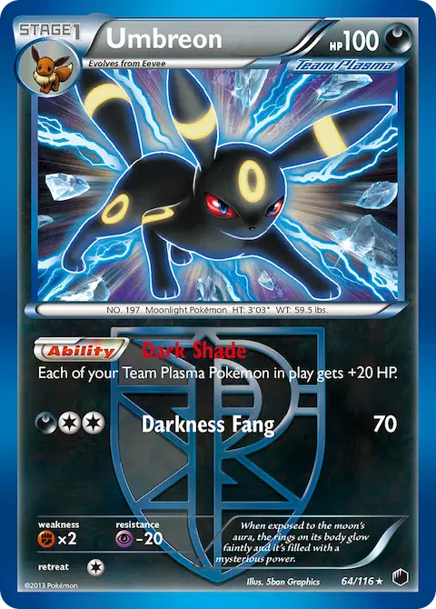Umbreon, Plasma Freeze 64/116