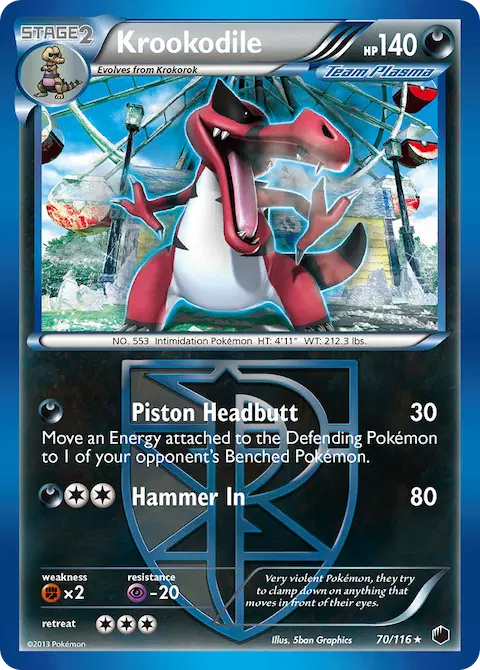 Krookodile, Plasma Freeze 70/116
