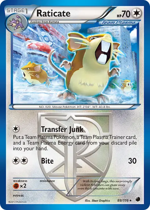Raticate, Plasma Freeze 88/116