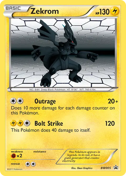 Zekrom, BW Black Star Promos BW05
