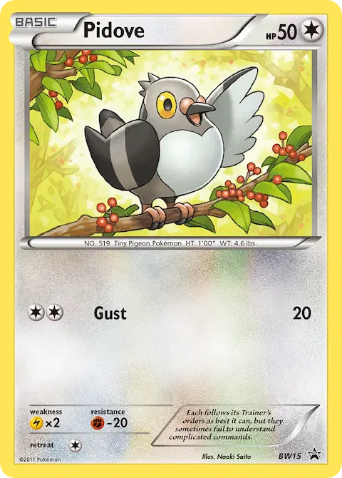 Pidove, BW Black Star Promos BW15