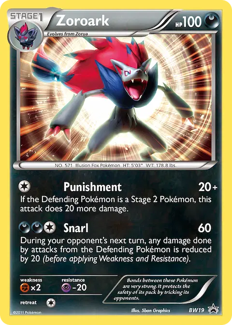 Zoroark, BW Black Star Promos BW19