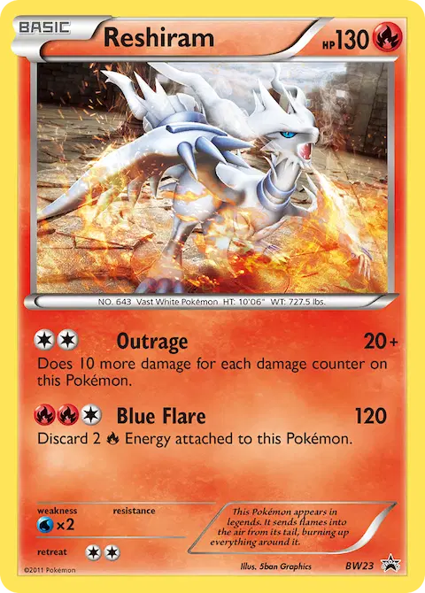 Reshiram, BW Black Star Promos BW23